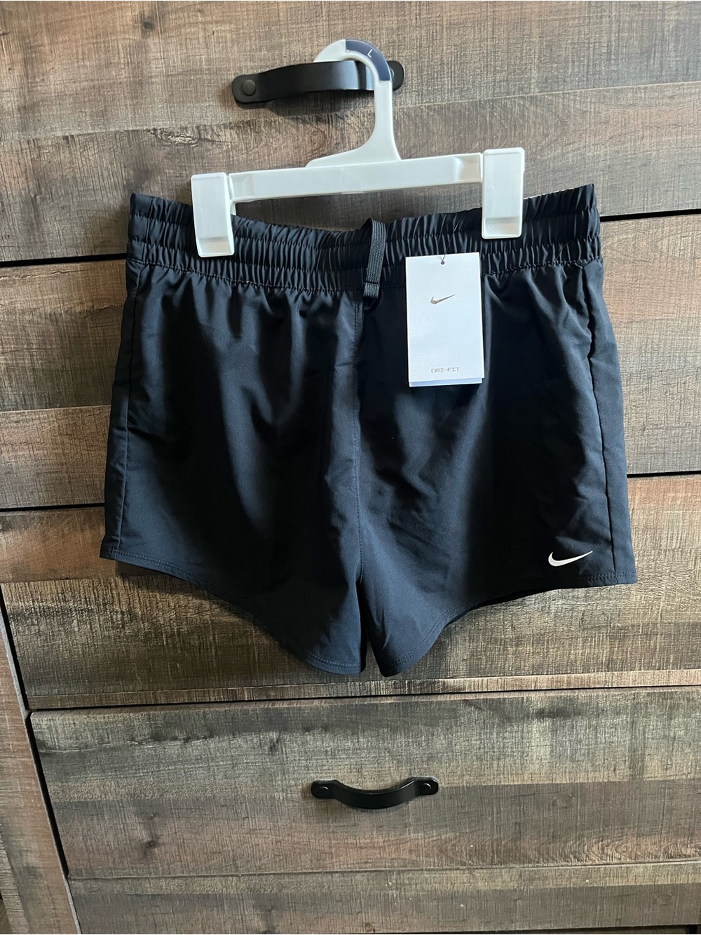 Girls Nike Black Dri-FIT Running Shorts